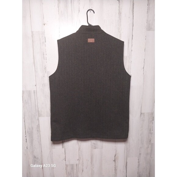 Emerald Isle Weaving Mens Size 48 James Wool Tweed Bodywarmer Vest Green - Picture 5 of 6